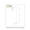 Refined black standing reading lamp with 1x GU10