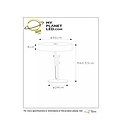 Lampe de table rétro or mat/laiton noir 40 cm 2xE27