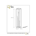 Lampadaire noir pour 3 lampes