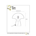 Small table lamp 1xE27 opal