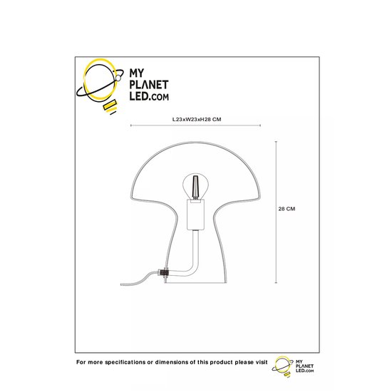 Small table lamp 1xE27 opal