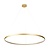 Lámpara circular dorada redonda 38 W LED 120 cm 4000K
