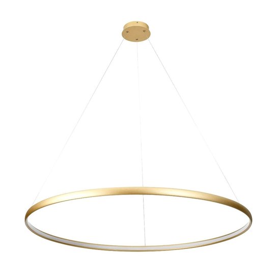 Zumaline Lámpara círculo dorada redonda 38 W LED 120 cm 4000K - Aporta un toque moderno a tu hogar