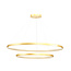 Double circle lamp gold round 65 W LED 120 cm 4000K