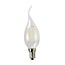 Fantasia E14 LED vlamlamp C35, 2W, mat wit glas, 2700K warm wit licht, dimbaar, 190 lumen