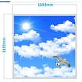 Gran techo de nubes 120x120cm con marco incluido