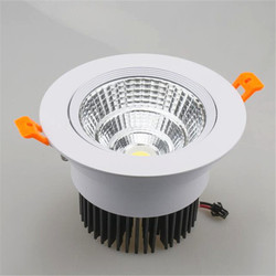 Large white recessed spot 30W 160 mm (cutting size 140 to 155 mm)