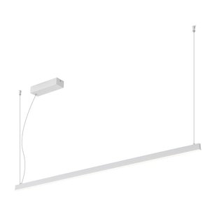 Lámpara colgante de barra larga y estrecha blanca 120cm 38W