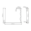Lange schmale Pendellichtleiste Hängelampe weiß 180cm 40W