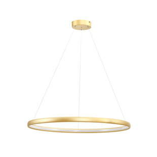 Circle lamp gold round 26 W LED 80 cm 4000K 1560 lm