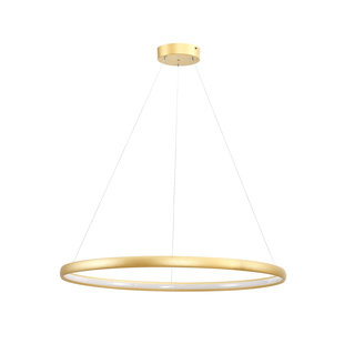 Cirkel lamp goud rond 26 W LED 80 cm 4000K 1560 lm