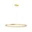 Zumaline Cirkel lamp goud rond 26 W LED 80 cm 4000K 1560 lm - Creëer een moderne sfeer in uw interieur