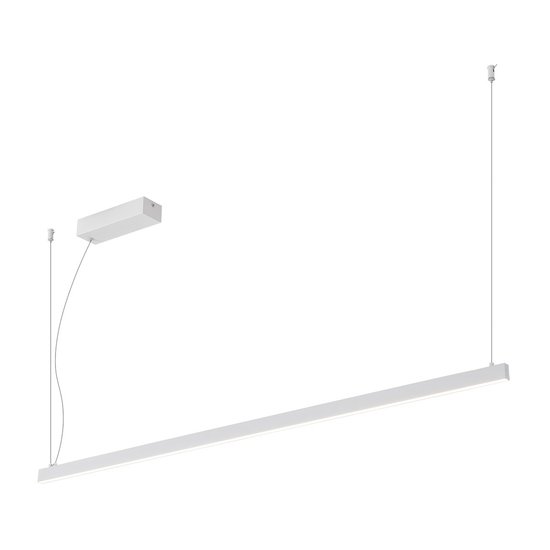 Long fine light line pendant lamp for desk black 240cm 52W dimmable