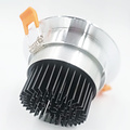Foco empotrable gris 15W 138 mm (tamaño corte 120 a 130 mm) regulable