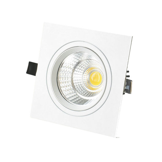 Square white LED recessed lamp 20W dimmable 14cm x 14cm outer size