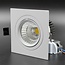 Square white LED recessed lamp 20W dimmable 14cm x 14cm outer size