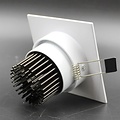 Square white LED recessed lamp 20W dimmable 14cm x 14cm outer size