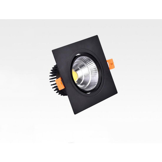 Square white LED recessed lamp 20W dimmable 14cm x 14cm outer size