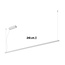 Fantasia GURI longue ligne lumineuse suspension 240cm, aluminium blanc, 52W LED 3000K, 3960 lumens, dimmable