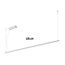 Fantasia Guri pendant light, light bar, white, 120 cm, 36W LED, dimmable, 3000K warm white, 3m cable