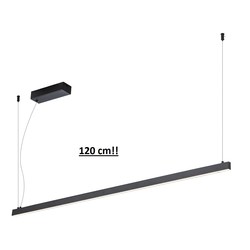 Fantasia GURI lámpara colgante barra luminosa negra 120cm