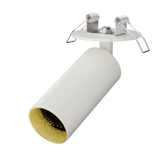 Fixo spot cylindrique dimmable 10W pour rail, encastré ou apparent dia 50 mm hauteur 110 mm