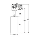 Hyrwell Fixo dali foco tubular regulable 12W diámetro 50 mm 110 mm largo 1050 lumen - Iluminación ideal para cualquier espacio