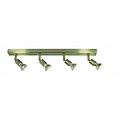 Deckenleuchte GU10x4 weiß, grau, bronze, Glas 550mm lang