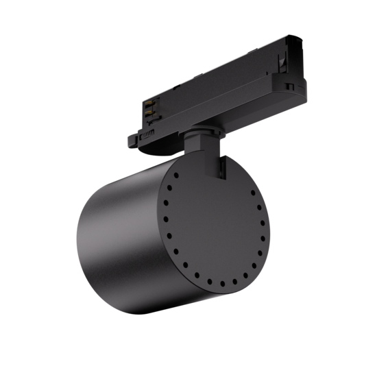 Foco de riel orientable Shopy Dali 36W con reflector de aluminio Alanod