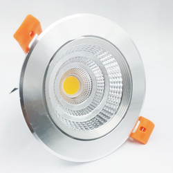 Gray recessed spot 12W 108 mm (cut size 95 to 104 mm) dimmable