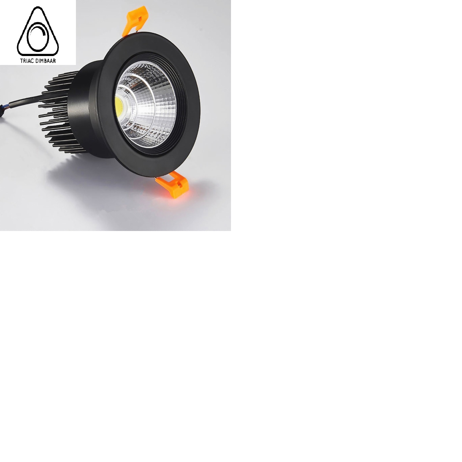 Spot encastrable LED gris alu 10 Watt 95mm à 104 mm taille de coupe  dimmable