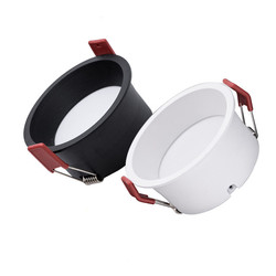 Foco empotrable regulable de poca profundidad (63 mm de profundidad) LED 12W blanco o negro