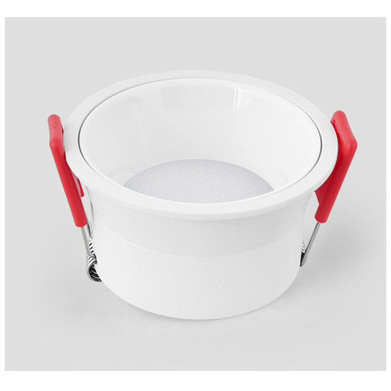 Flacher, dimmbarer 18-W-Einbaustrahler (74 mm Tiefe), LED weiß oder schwarz