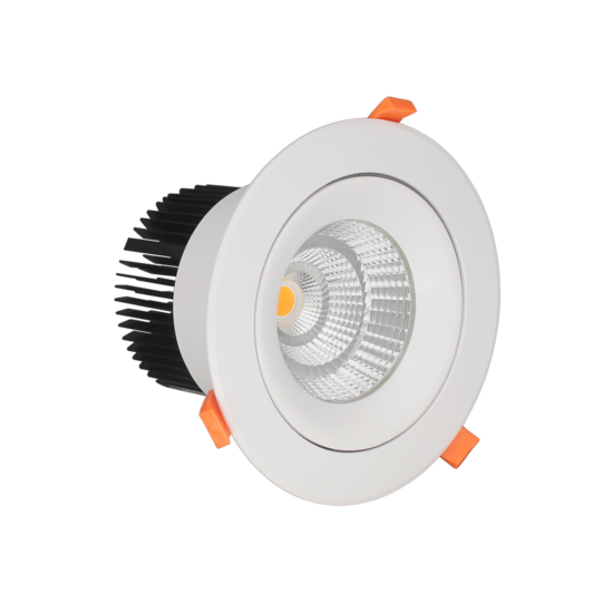 Profy Großer dimmbarer LED-Einbaustrahler mit 45 W, 5 Jahre Garantie, 193 mm Außenmaß