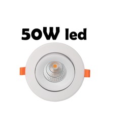 Grand spot encastrable LED dimmable 50W Garantie 5 ans Taille extérieure 193 mm