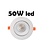 Profy Grote 50W LED dimbare inbouwspot 5 jaar garantie 193 mm buitenmaat
