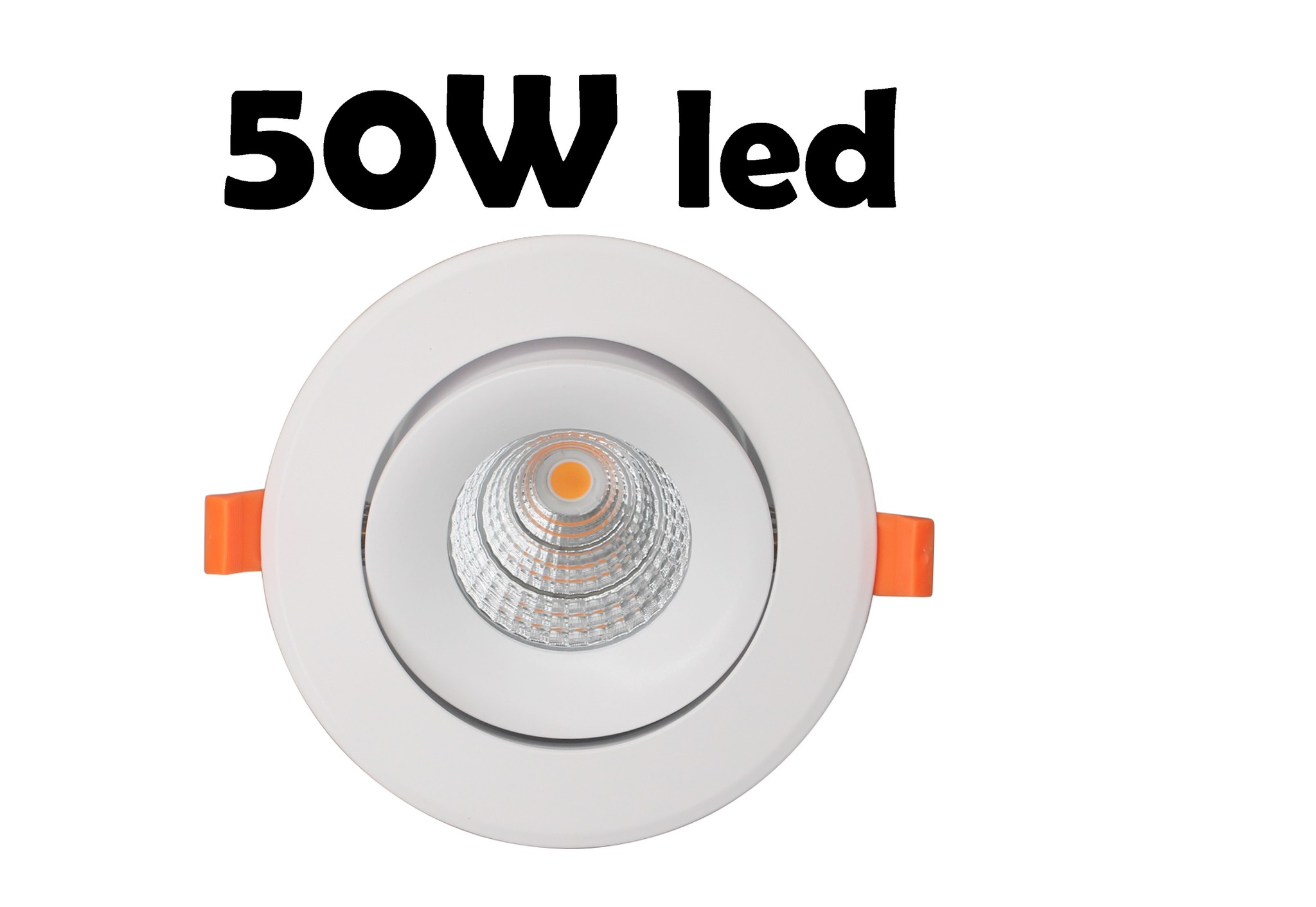 Grand spot encastrable LED dimmable 50W Garantie 5 ans Taille extérieure  193 mm