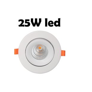 Design spot encastrable dimmable 25W 110mm à 130mm taille de trou Garantie 5 ans