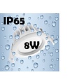 Aquatico Einbaustrahler IP65 LED 8W, 140° Abstrahlwinkel, serienmäßig dimmbar, mit Treiber