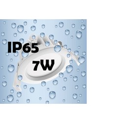Inbouwspot LED 7W 90mm diameter waterdicht IP65