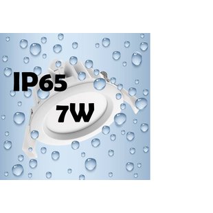 Inbouwspot LED 7W 90mm diameter waterdicht IP65