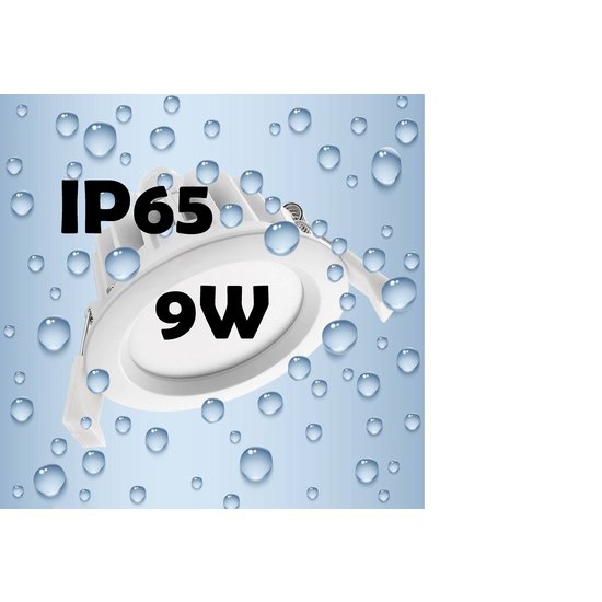 Aquatico Einbaustrahler LED 9W 90mm Durchmesser wasserdicht IP65