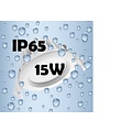 Aquatico Foco LED empotrable de 15 W, 120°, IP65, regulable, 108 mm de diámetro.