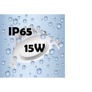 Inbouwspot LED 15W 120° IP65 dimbaar 108mm diameter