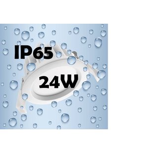 Inbouwspot 24Watt IP65 waterdicht 190 mm dimbaar voor badkamer