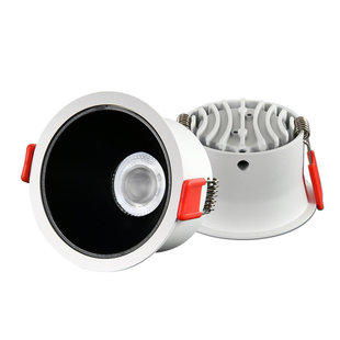 Shallow 20W dimmable recessed spot (74 mm depth) LED white with inner color