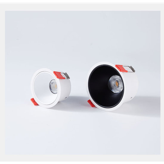 Shallow 20W dimmable recessed spot (74 mm depth) LED white with inner color