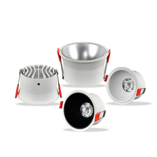 Spot encastrable peu profond 20W dimmable (profondeur 74 mm) LED blanc avec couleur intérieure