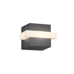 Cube-shaped outdoor wall lamp LED 1x 7.5W 3000K anthracite