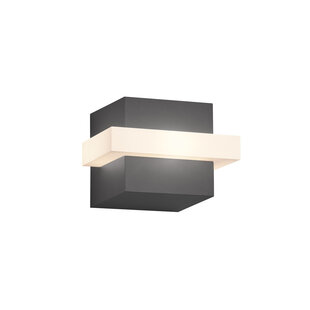 Cube-shaped outdoor wall lamp LED 1x 7.5W 3000K anthracite